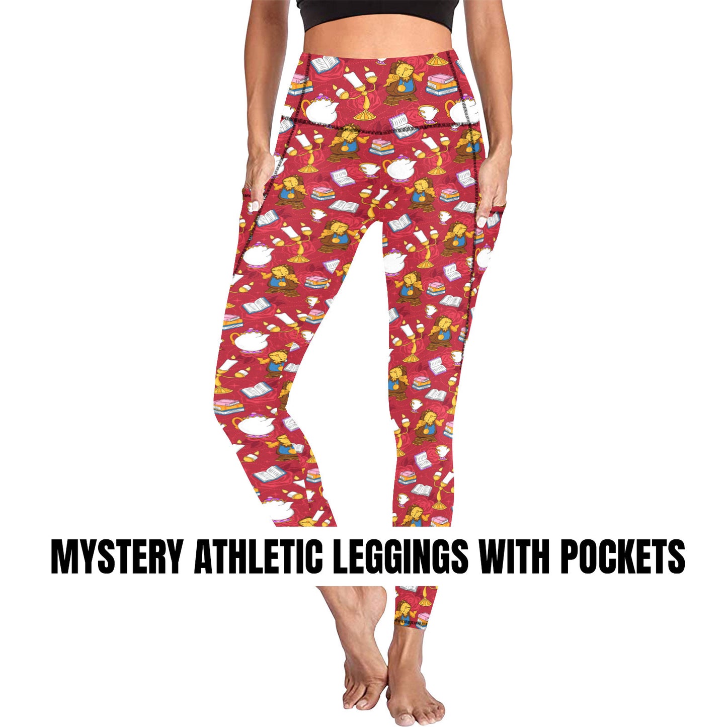 Mystery Women's Athletic Leggings Wth Pockets - Ambrie