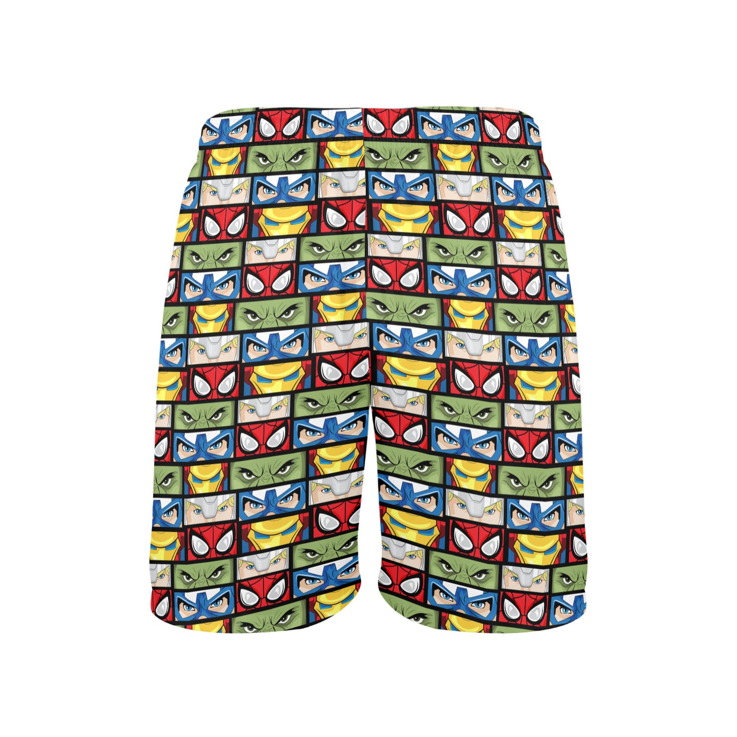 Super Heroes Eyes Men's Swim Trunks Swimsuit