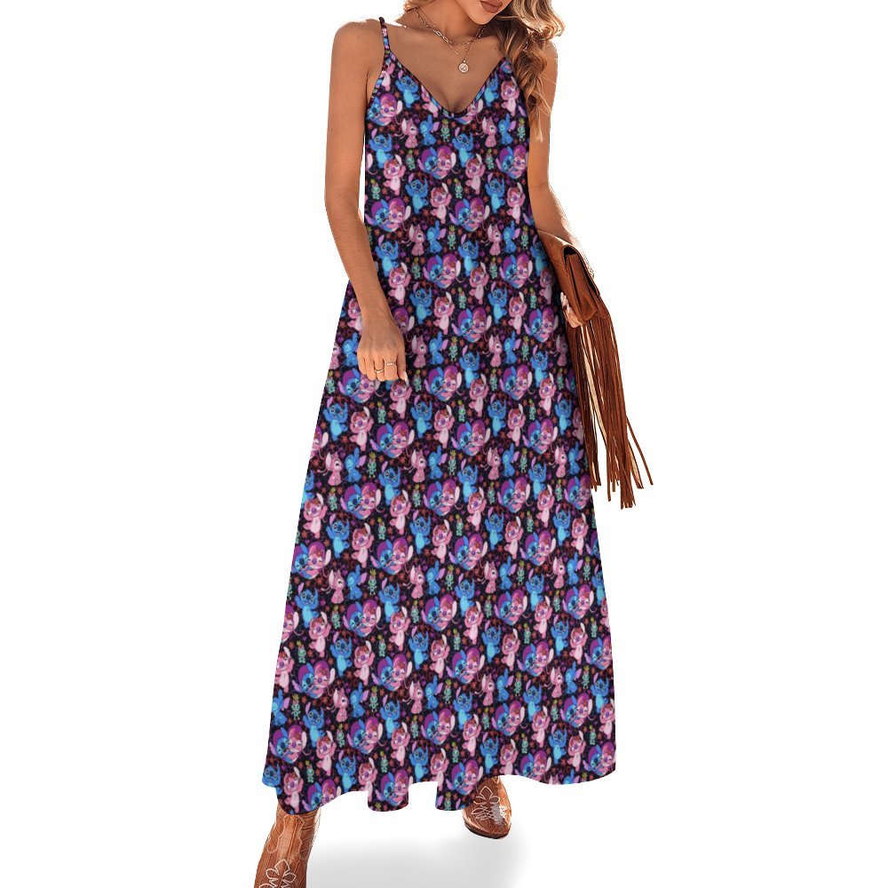 chinese dress ladies Lilo Embellished Silk Chiffon Dress – Retrofete main image 1