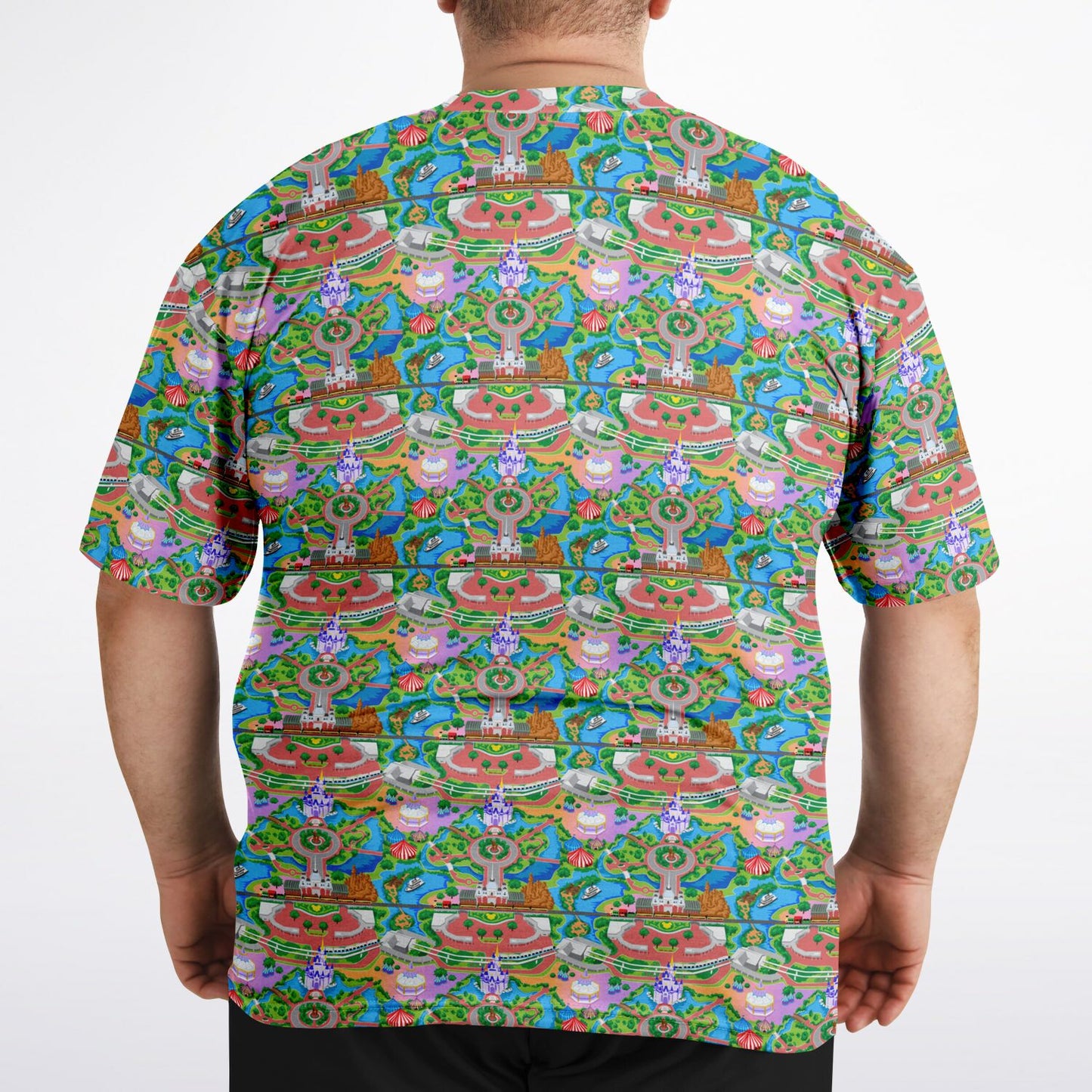 Park Map Unisex Plus-size T-Shirt