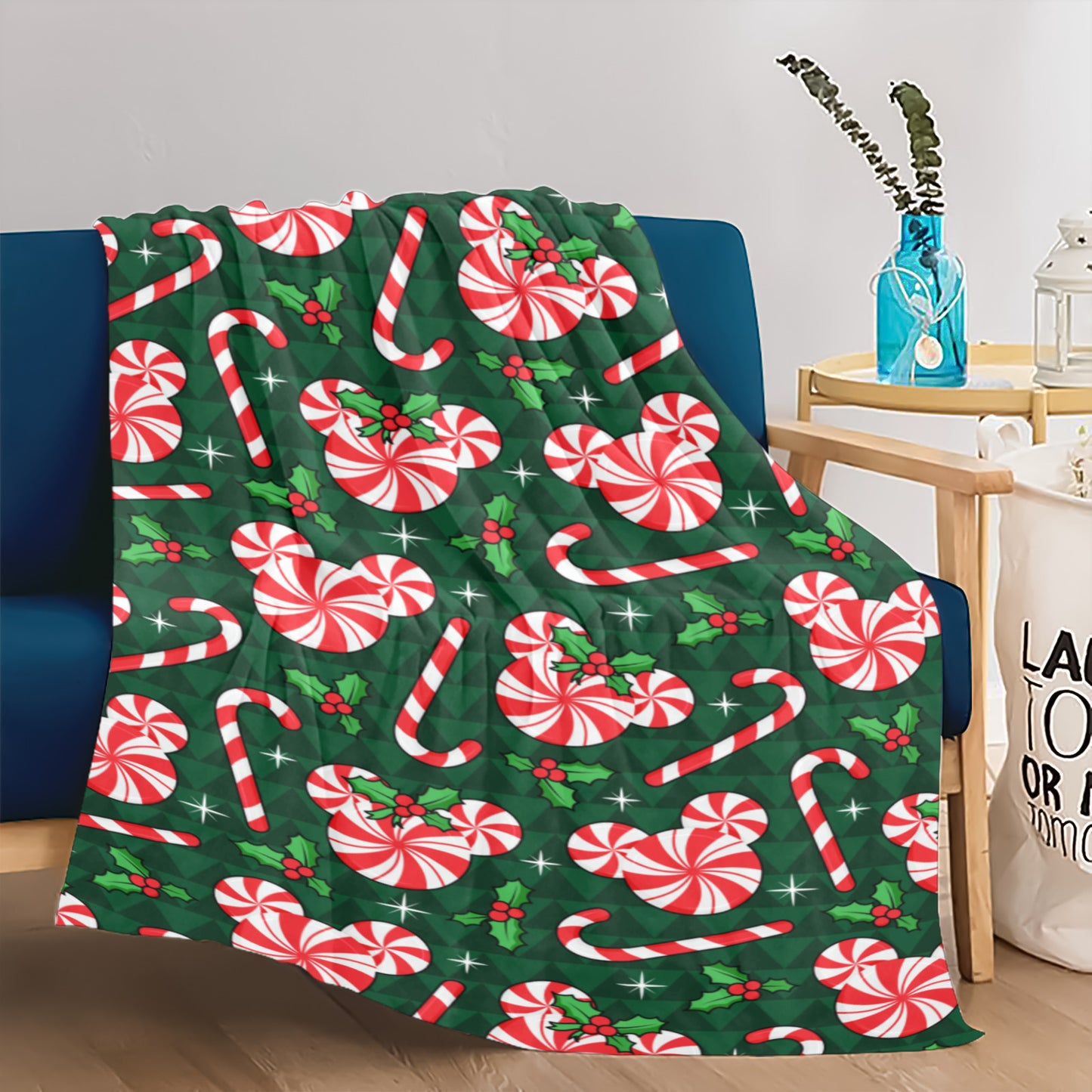 Christmas Peppermint Ultra-Soft Micro Fleece Blanket 32"x48"