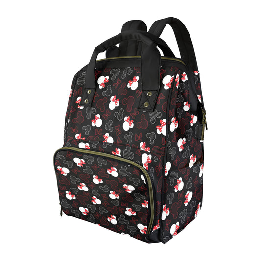 Mickey And Minnie Dots Multi-Function Diaper Bag