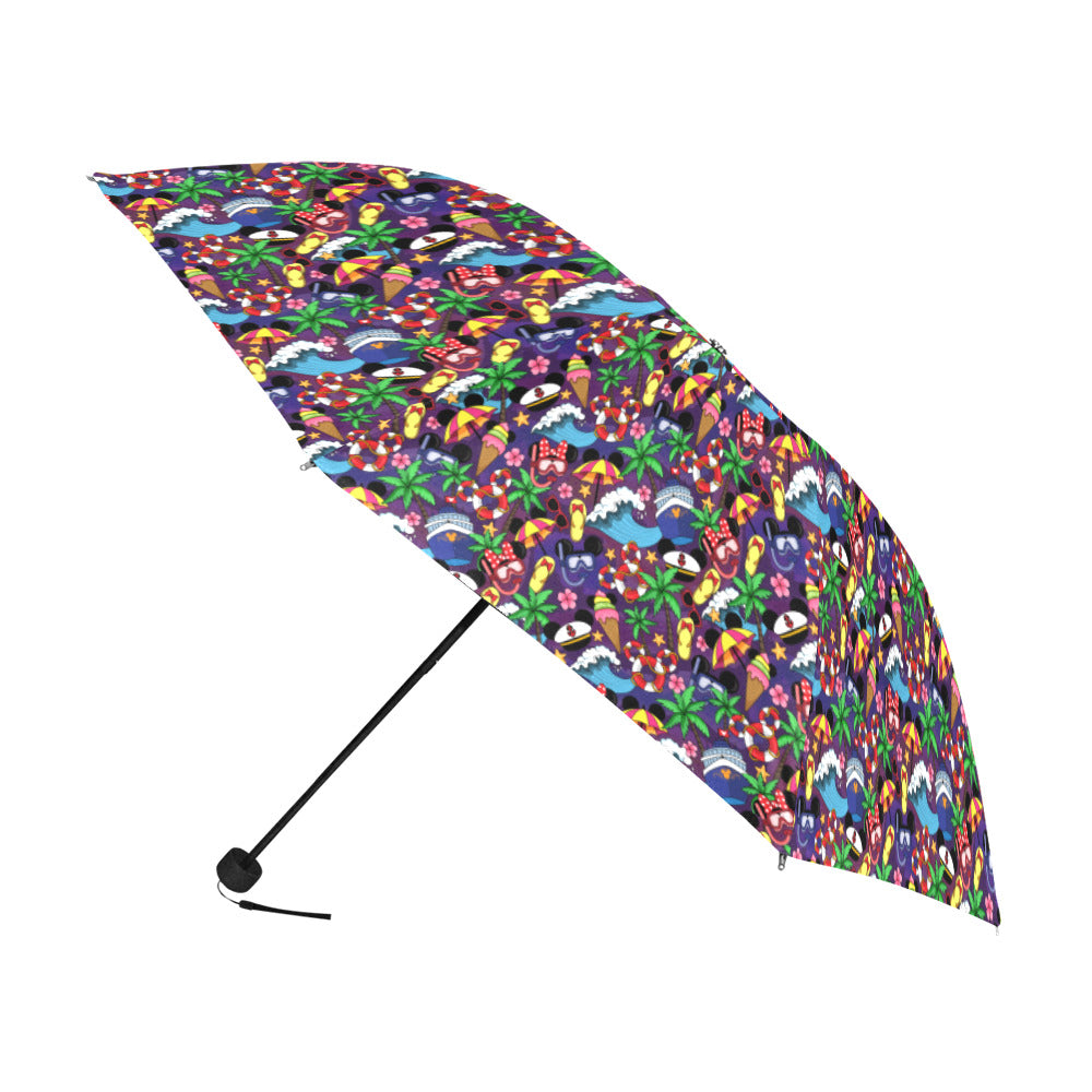 Mickey And Minnie Cruise Anti-UV Foldable Umbrella