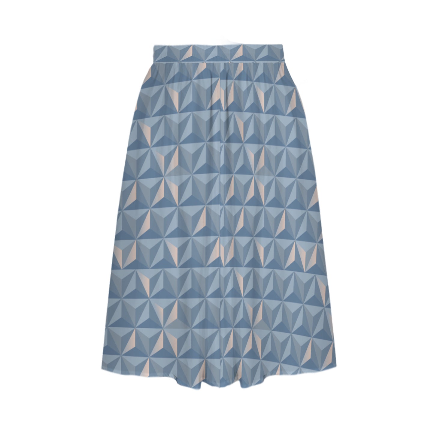 World Traveler Elastic Waist Midi Skirt With Pockets