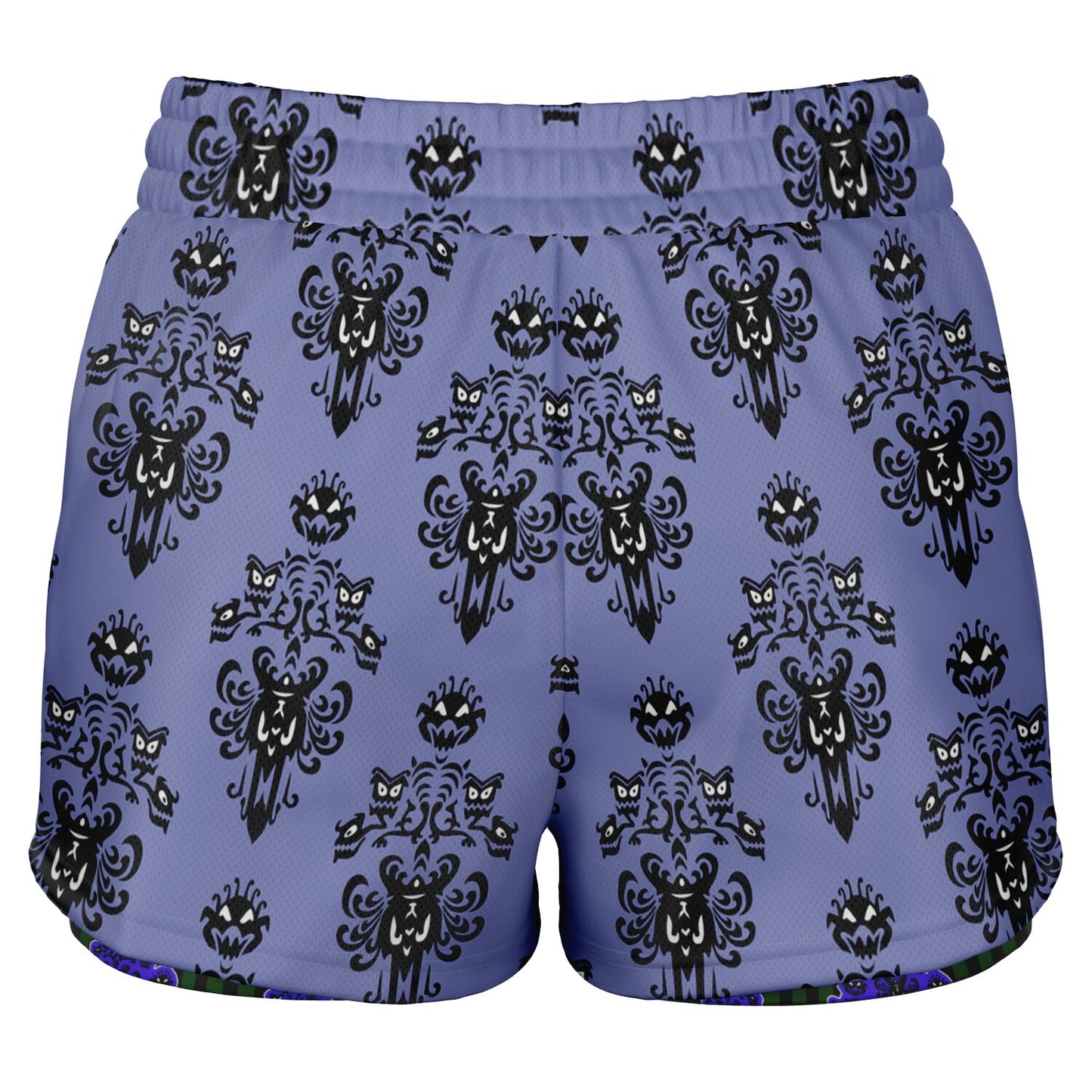 Haunted Mansion Wallpaper Women's 2-in-1 Shorts