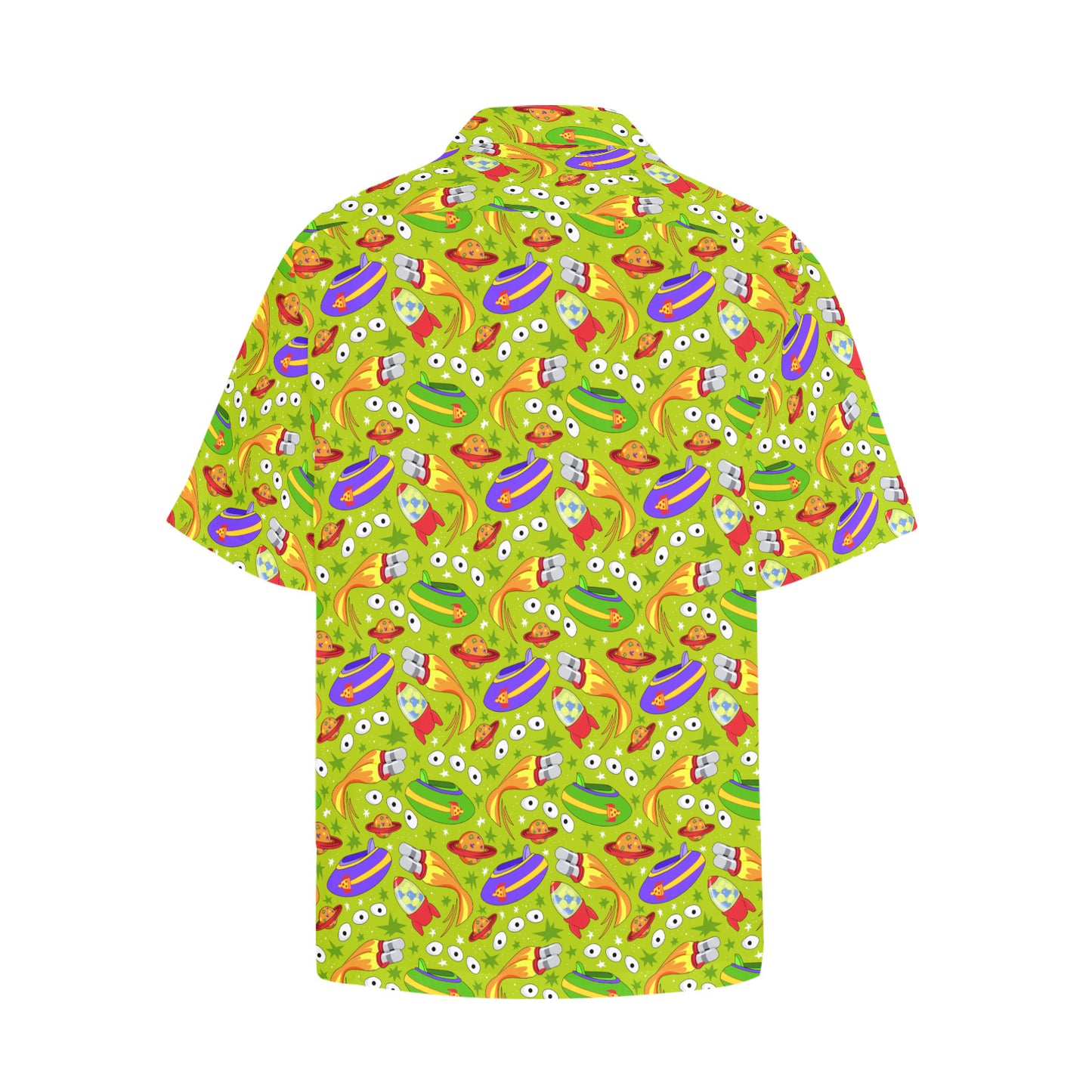 Aliens Hawaiian Shirt With Chest Pocket