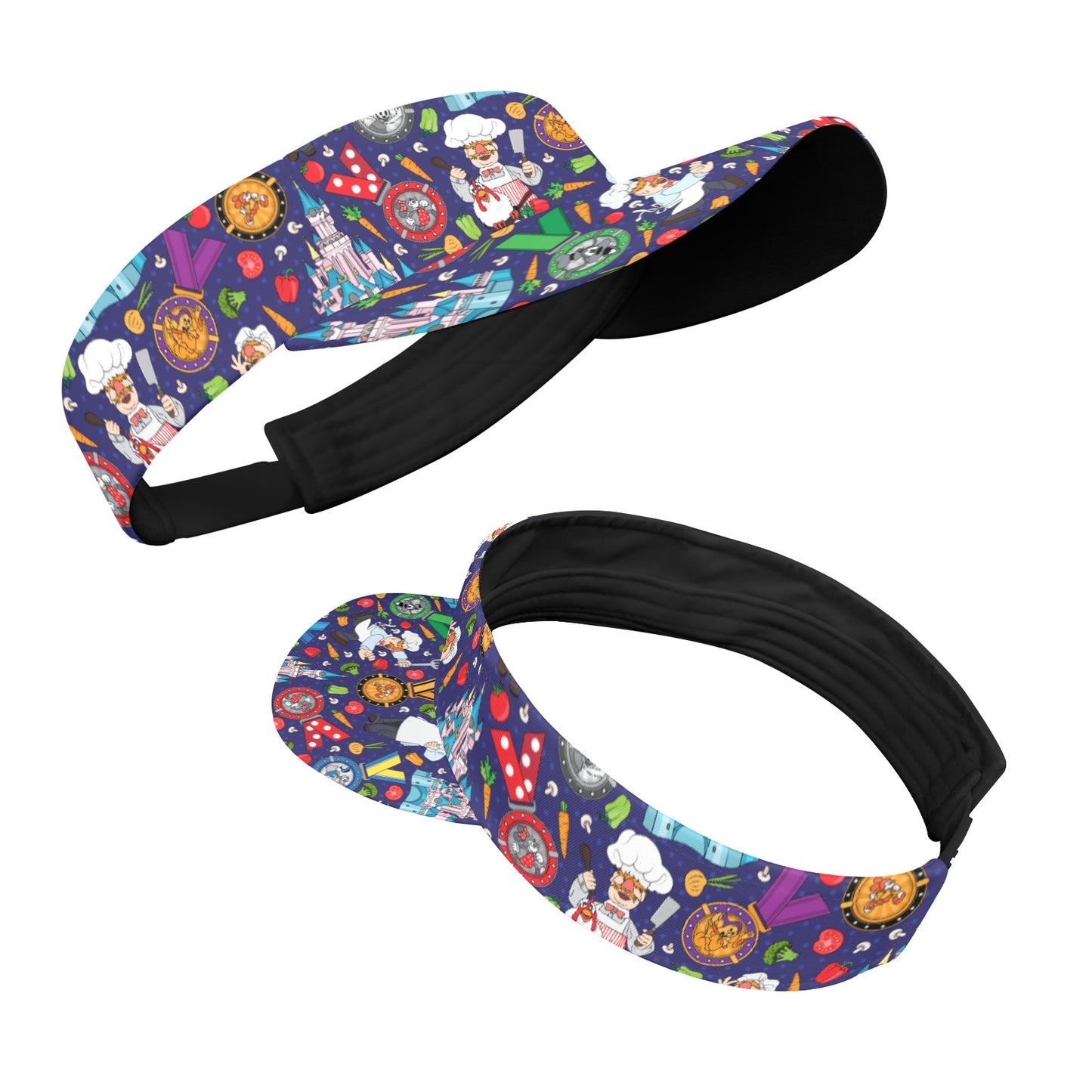 Muppets Chef Wine And Dine Athletic Visor