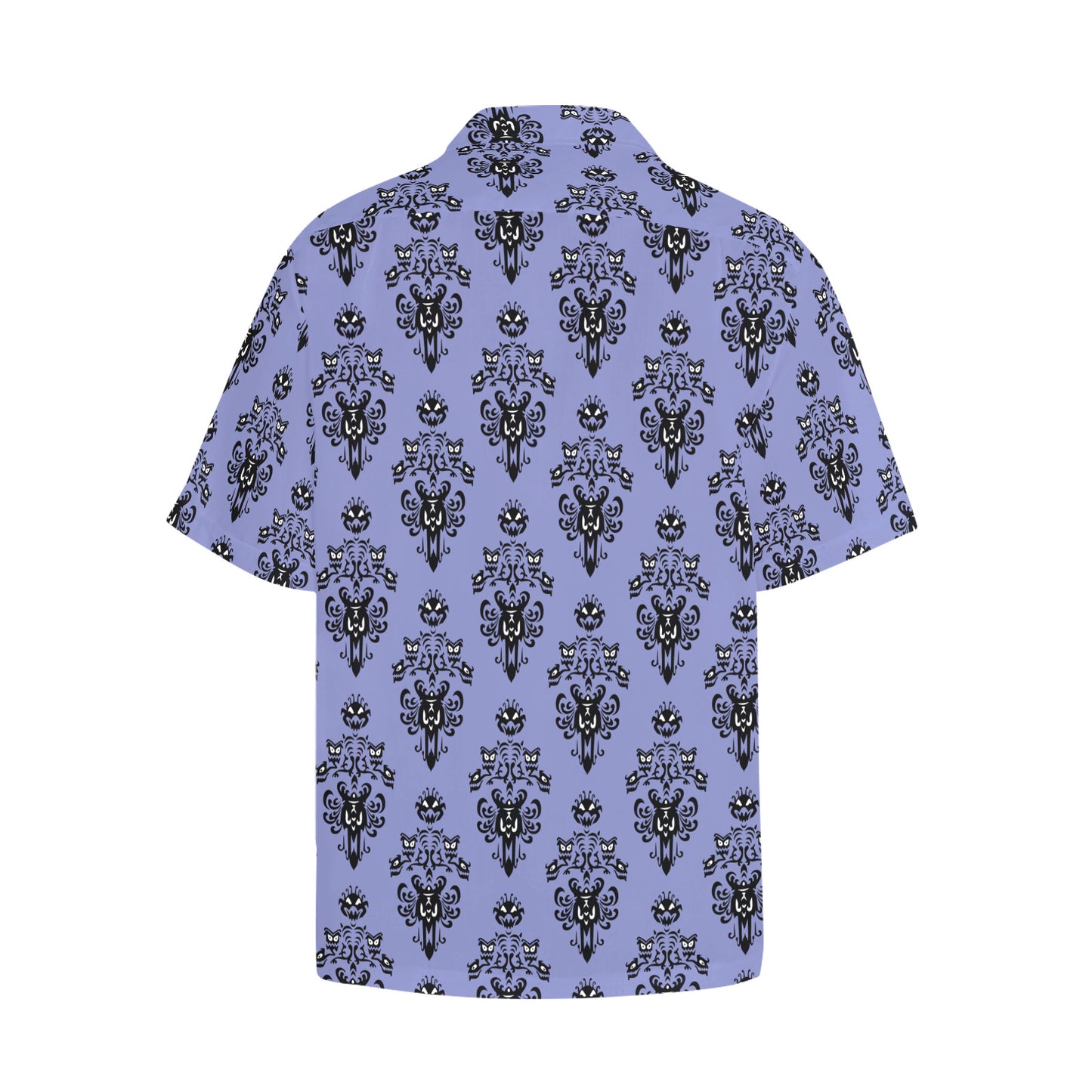 Haunted Mansion Wallpaper Hawaiian Shirt With Chest Pocket