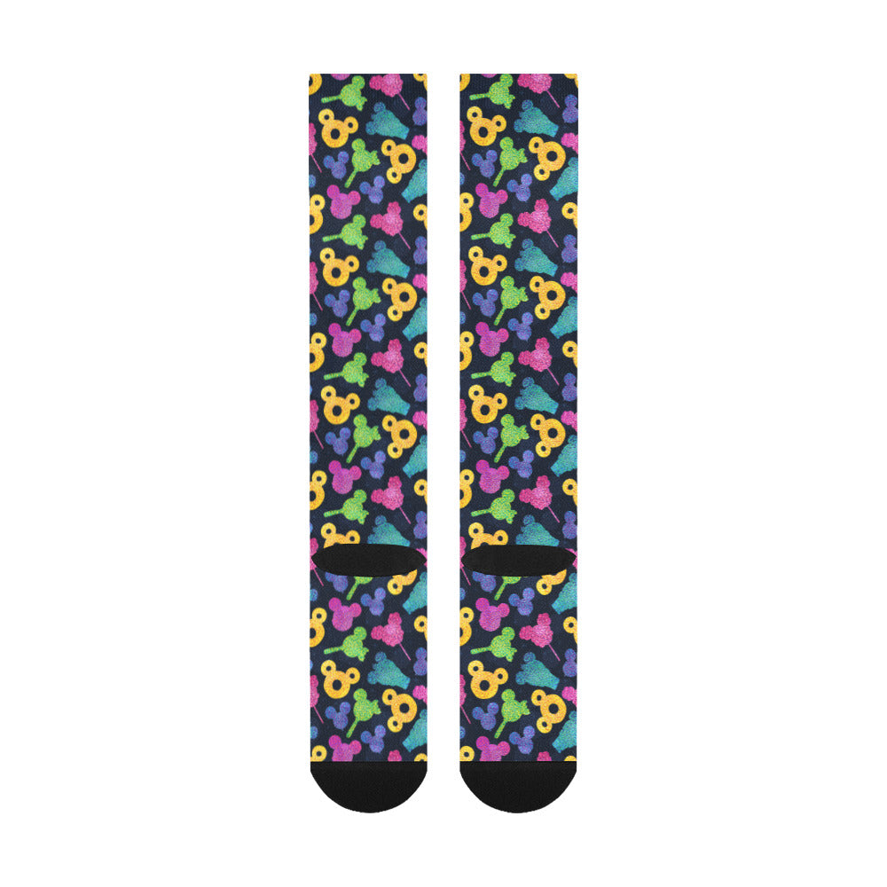 Glitter Park Snacks Over-The-Calf Socks