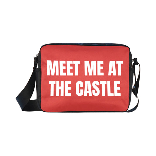Meet Me At The Castle Red Classic Cross-body Nylon Bag