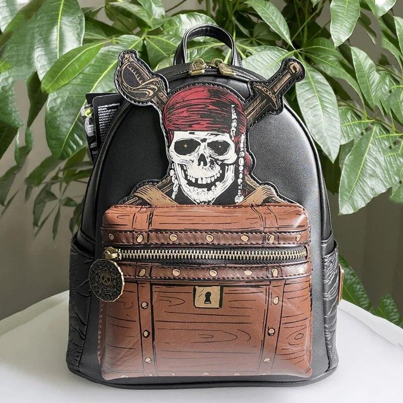 Disney Pirates Skull Mini Backpack Jack Sparrow Shoulder Bag Backpack