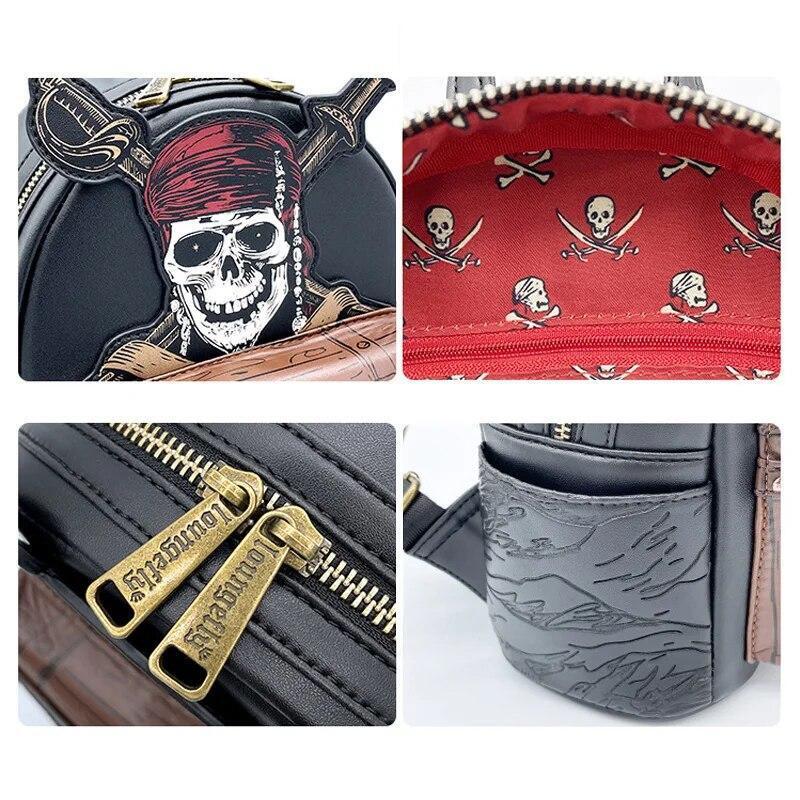 Disney Pirates Skull Mini Backpack Jack Sparrow Shoulder Bag Backpack