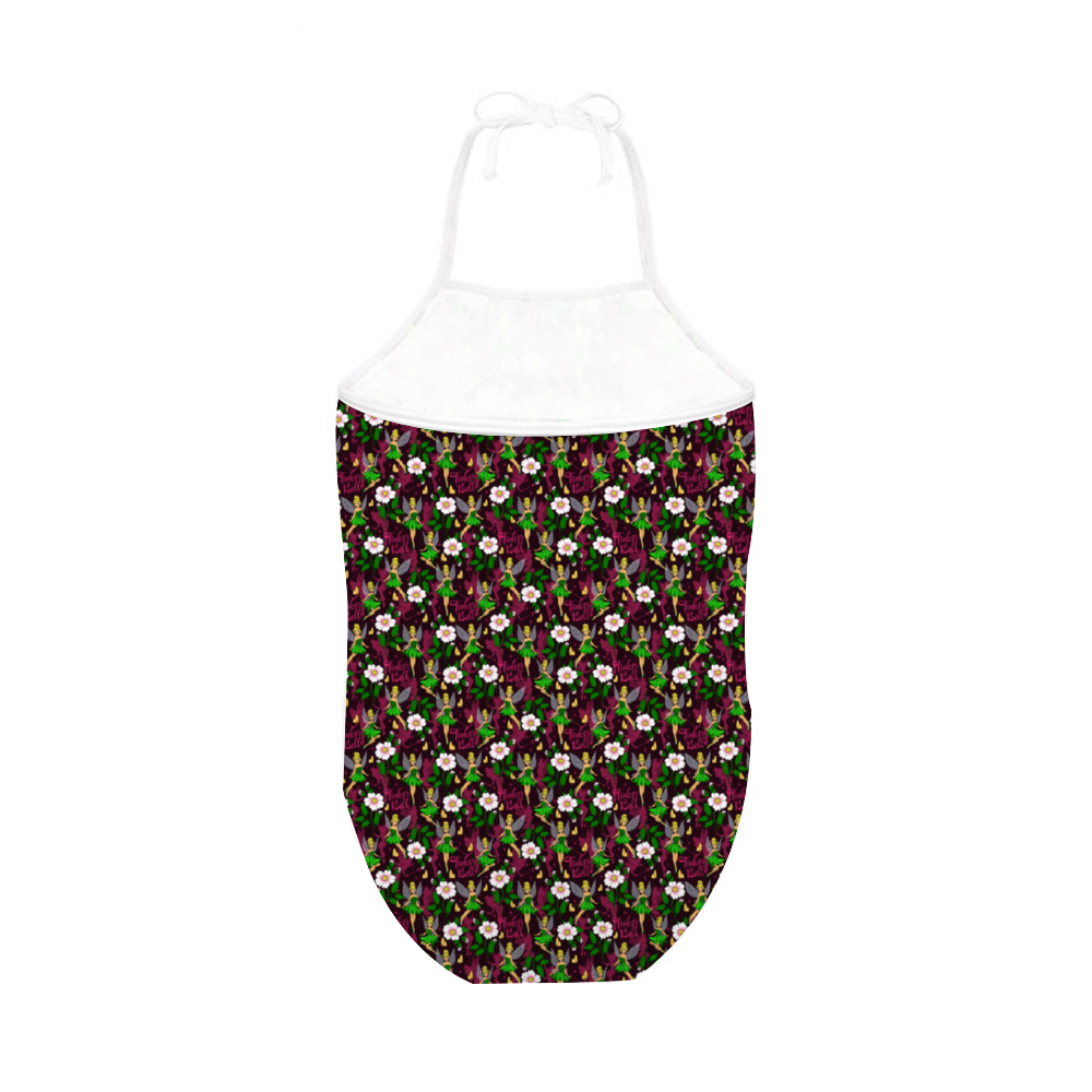Tinker Bell Girl's Halter One Piece Swimsuit