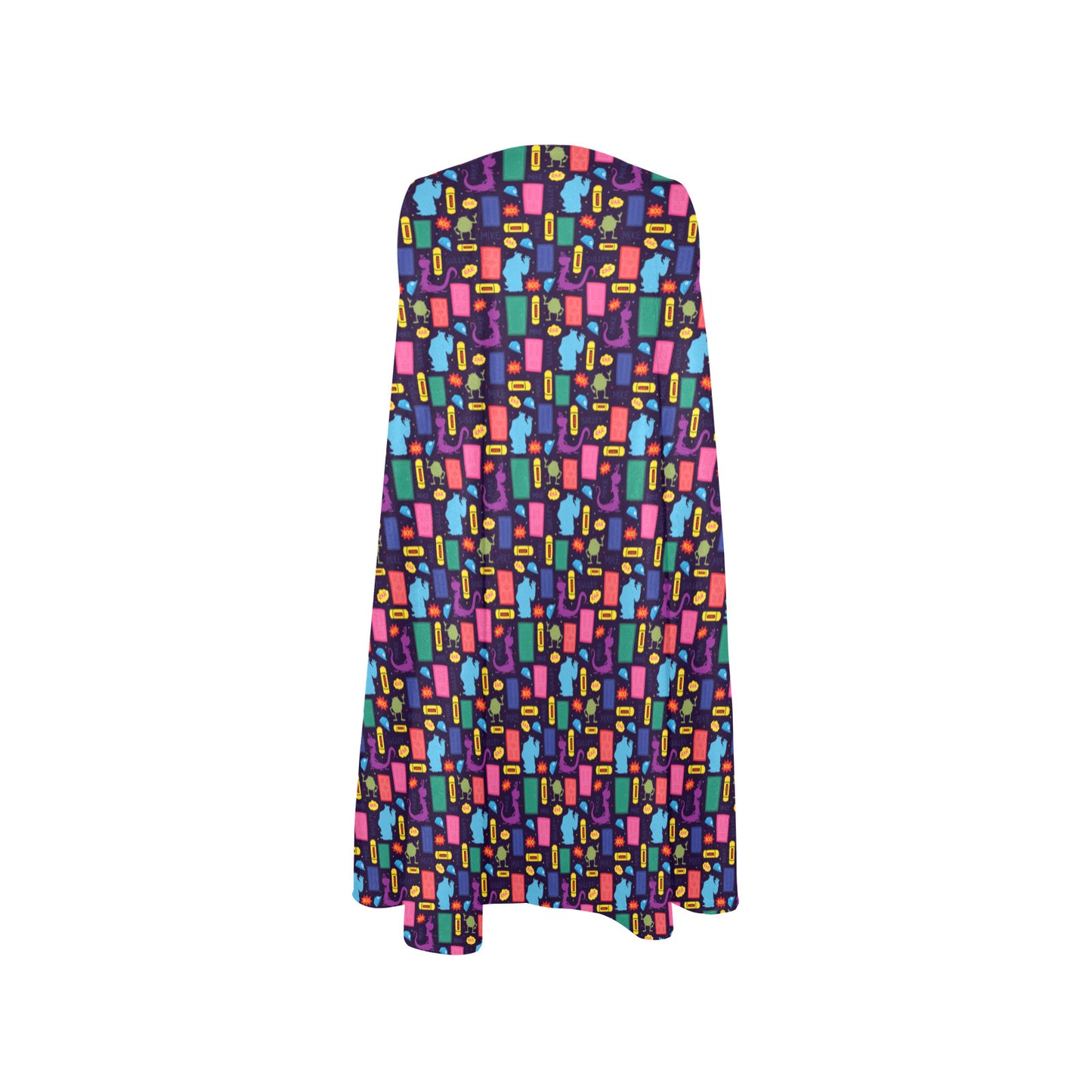 Scare Floor Sleeveless A-Line Pocket Dress - Ambrie
