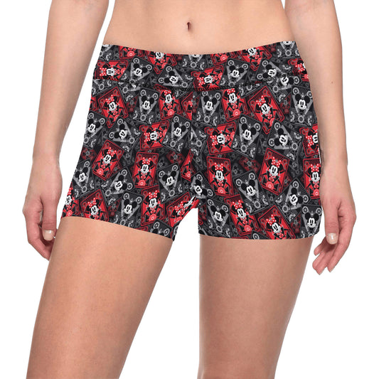 Steamboat Mickey And Minnie Women's Short Leggings