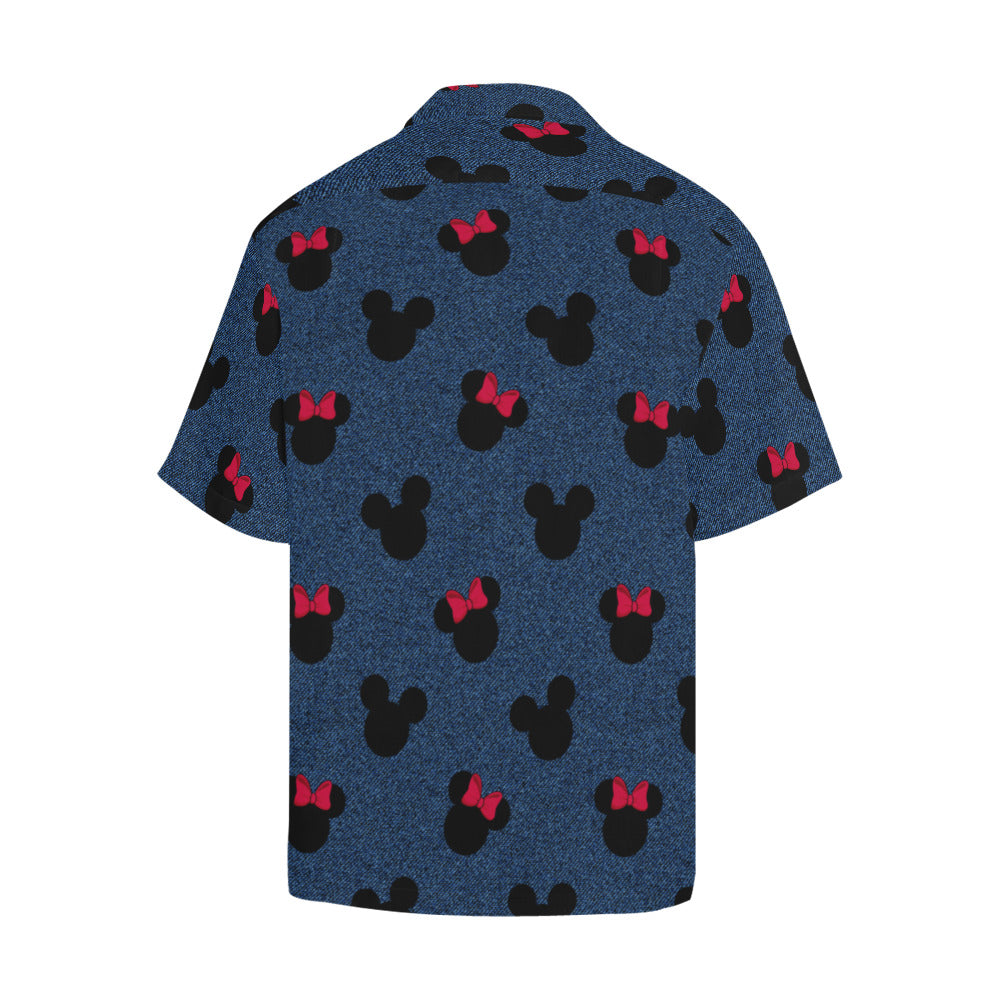 Denim Mice Hawaiian Shirt