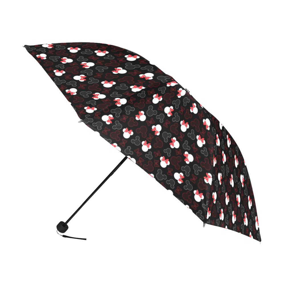 Mickey And Minnie Dots Anti-UV Foldable Umbrella