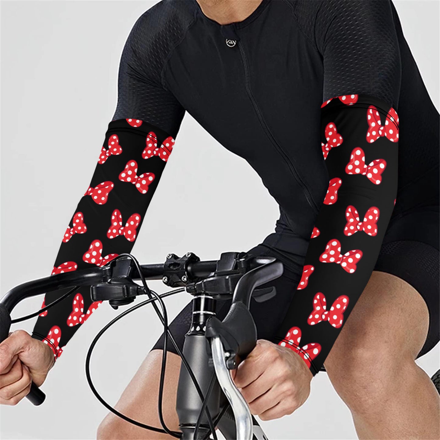 Polka Dot Bows Arm Sleeves (Set of Two)