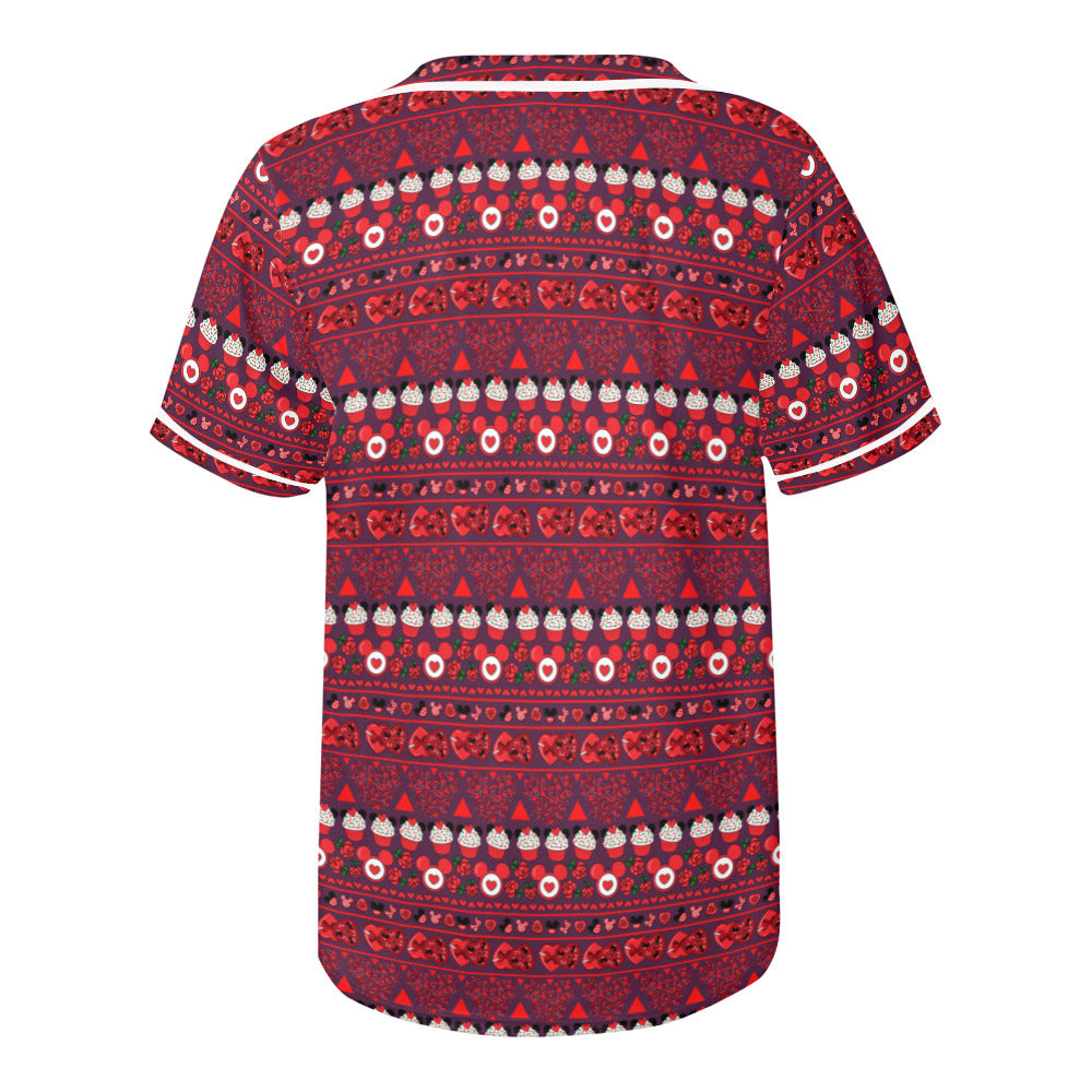Valentines Day Line Baseball Jersey