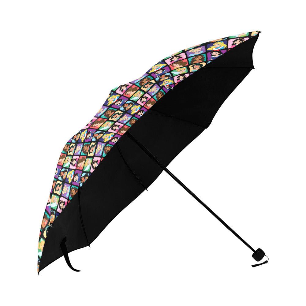 Princess Portraits Anti-UV Foldable Umbrella