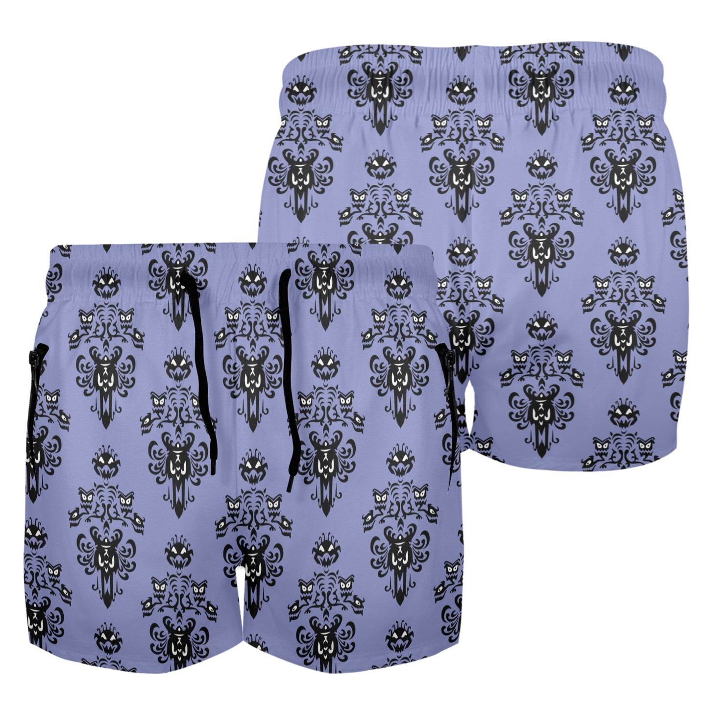 Haunted Mansion Wallpaper Men's Quick Dry Athletic Shorts