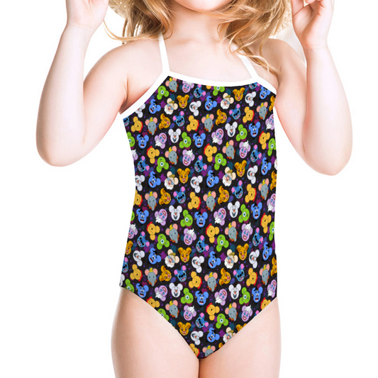 The Magical Gang Girl's Halter One Piece Swimsuit