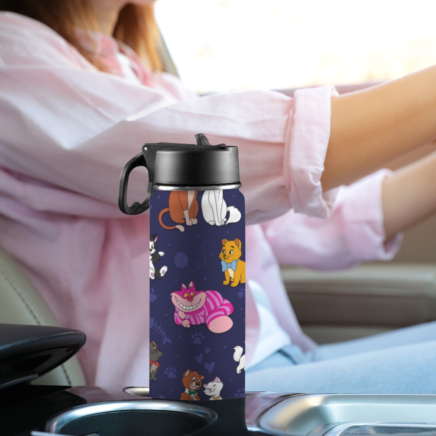 Cat Favorites Insulated Water Bottle