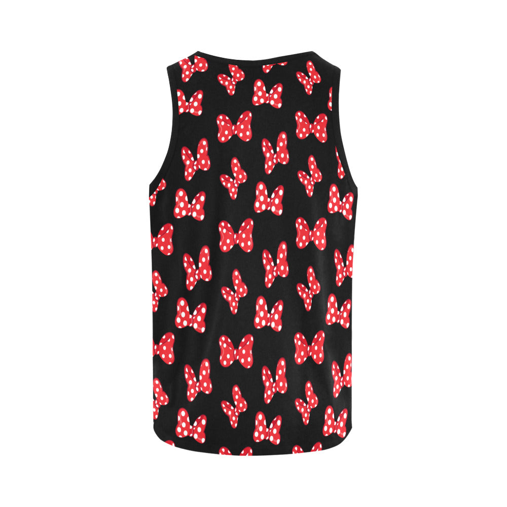 Polka Dot Bows Athletic Tank Top for Women