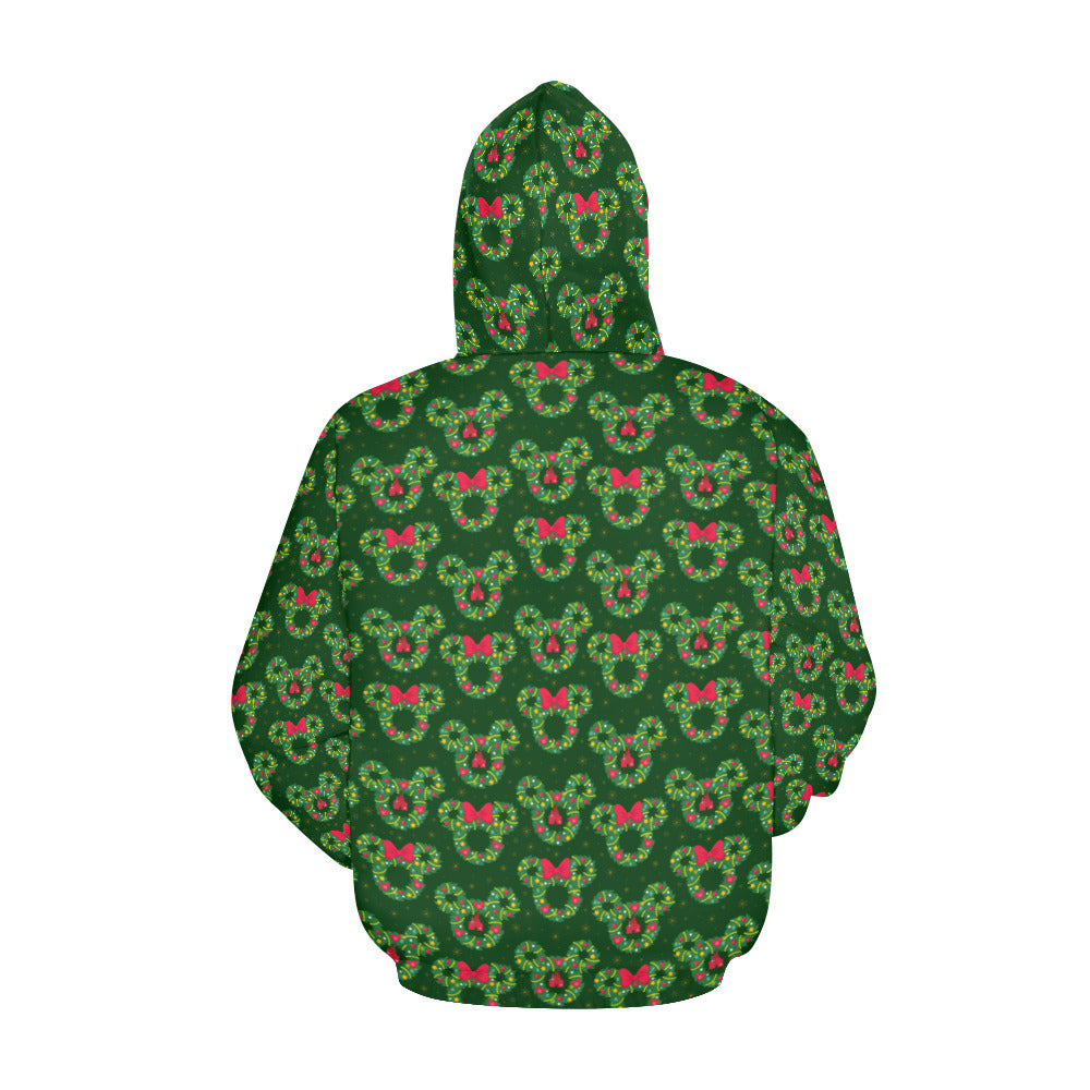 Christmas Wreaths Hoodie for Women