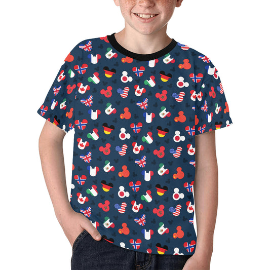 Mickey Flags Kids' T-shirt