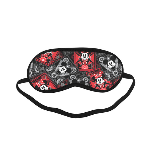 Steamboat Mickey And Minne Cards Sleeping Mask