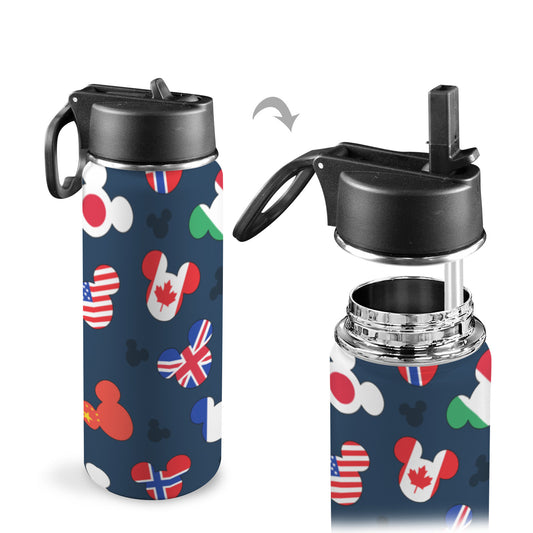 Mickey Flags Insulated Water Bottle