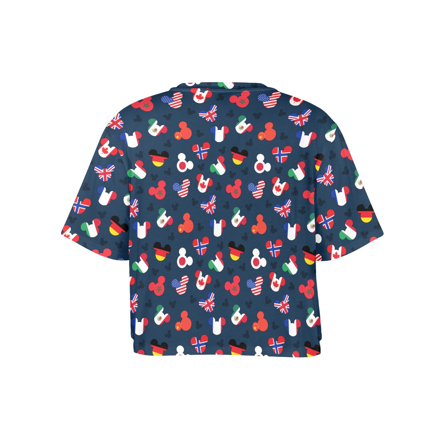 Mickey Flags Women's Cropped T-shirt