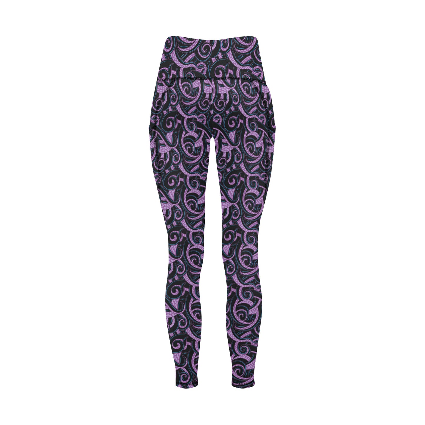 Ursula Tentacles Women's Athletic Leggings With Pockets