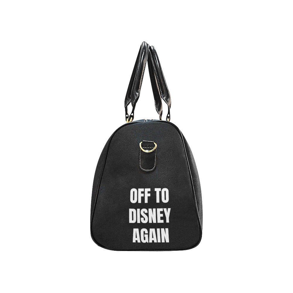 Off To Disney Waterproof Luggage Travel Bag