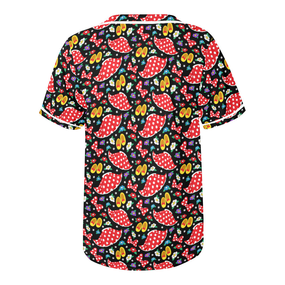 Disney Minnie Mouse Fancy Baseball Jersey
