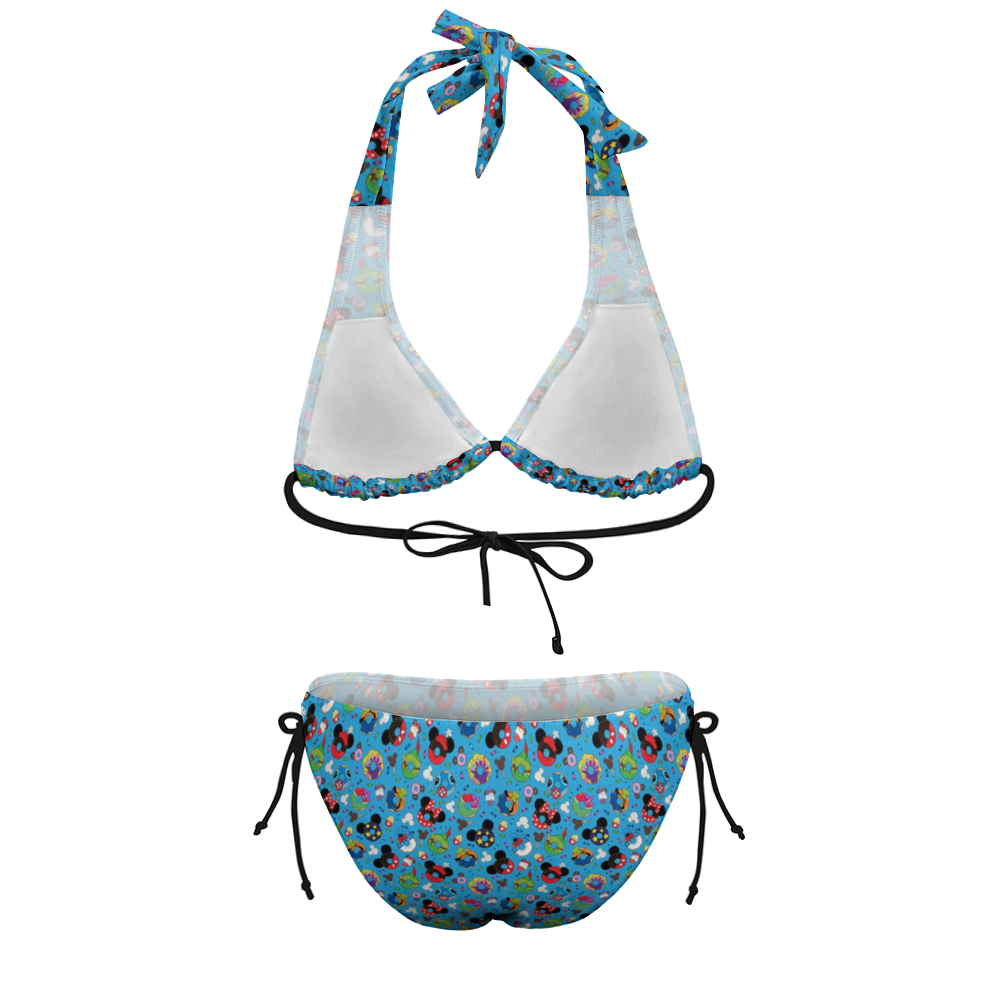 Character Donuts Plus Size Women's Two Piece Bikini