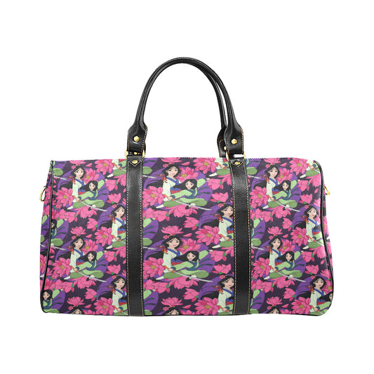 Blooming Flowers Waterproof Luggage Travel Bag