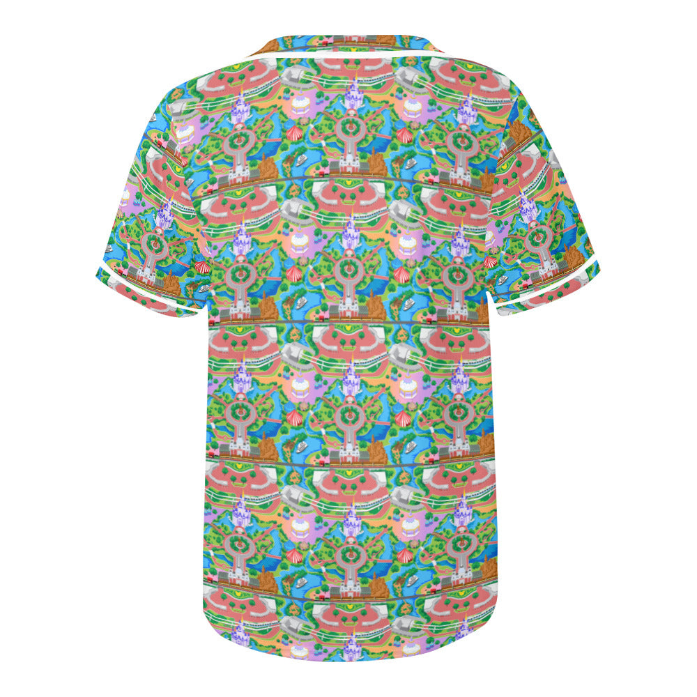 Park Map Baseball Jersey