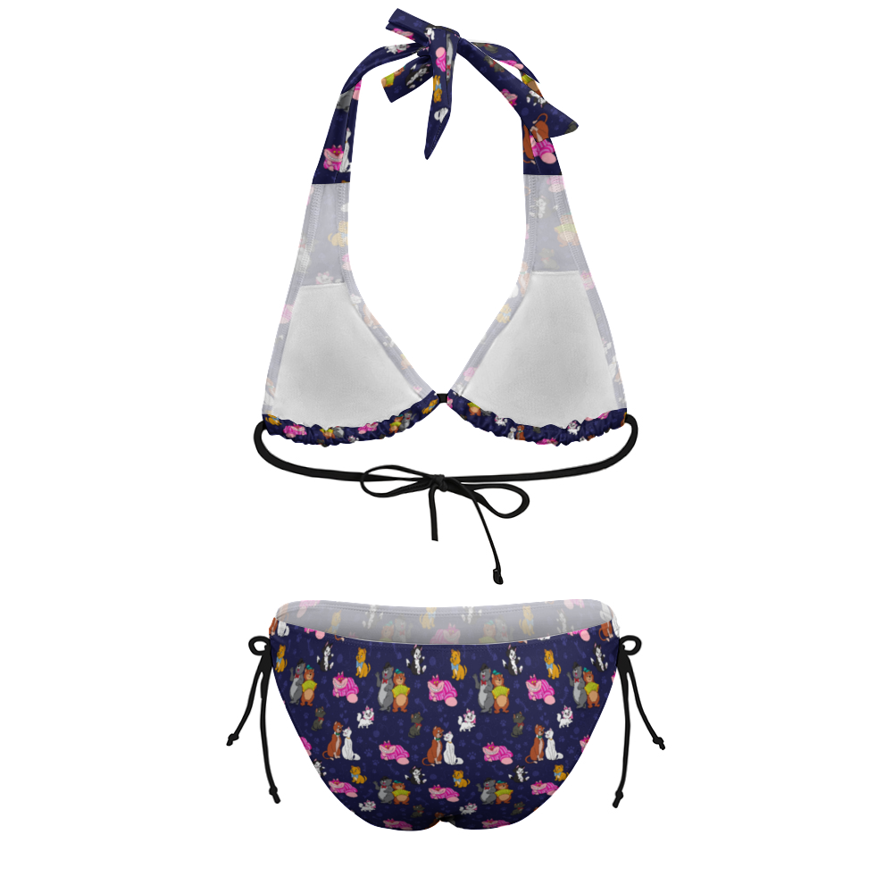 Cat Favorites Plus Size Women's Two Piece Bikini