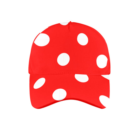 Red With White Polka Dots Hat