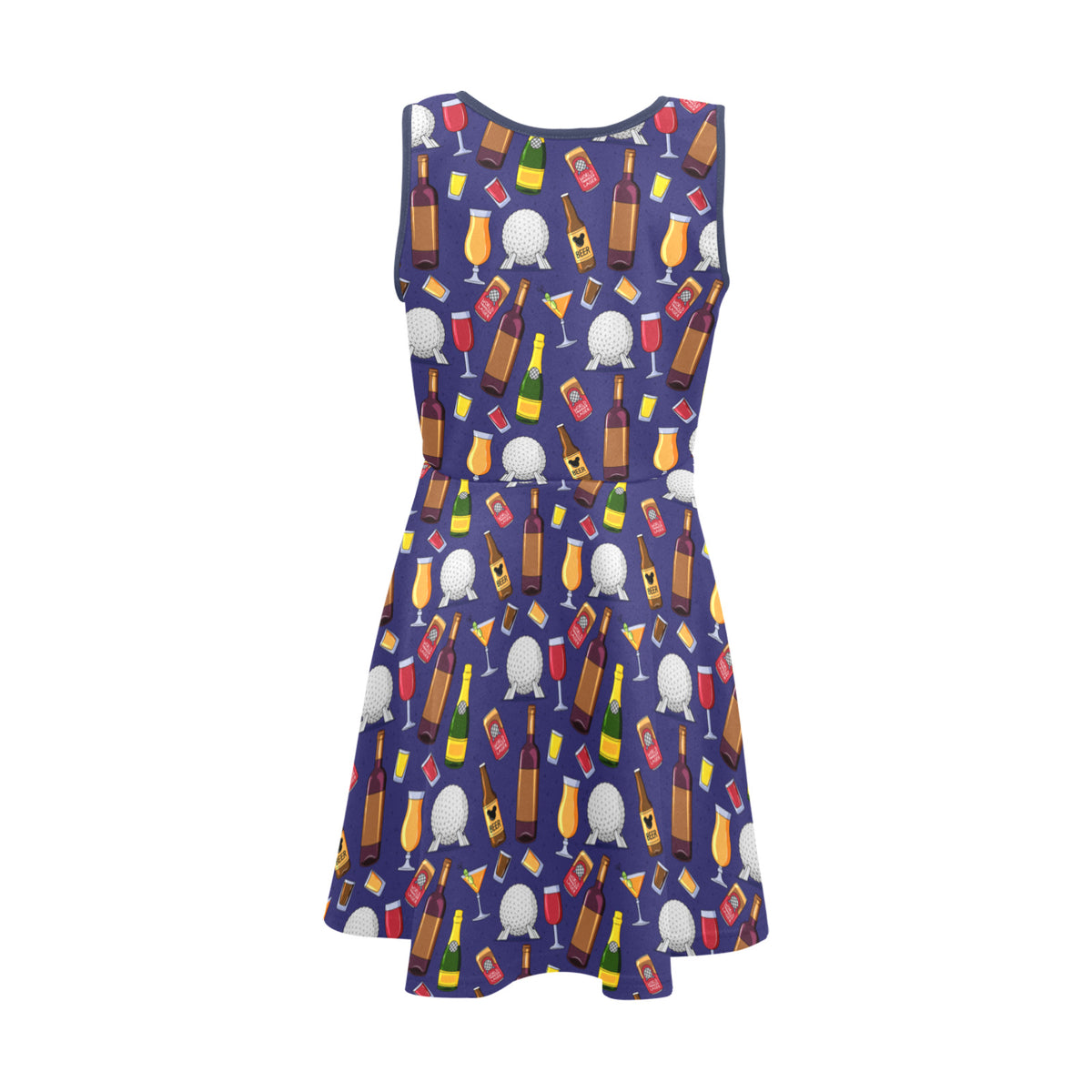Disney Epcot Drink Around The World Girls' Sleeveless Sundress