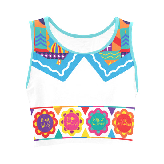 Small World Women's Athletic Crop Top
