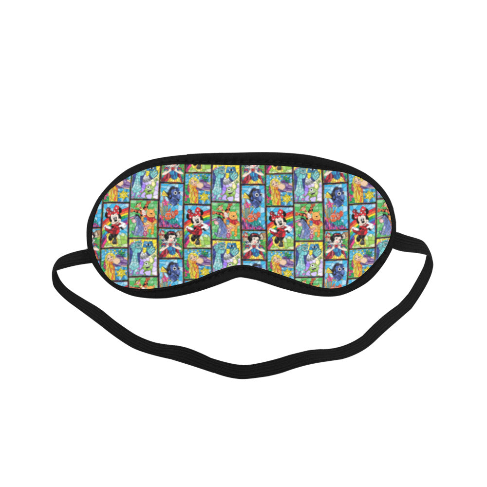 Stained Glass Characters Sleeping Mask