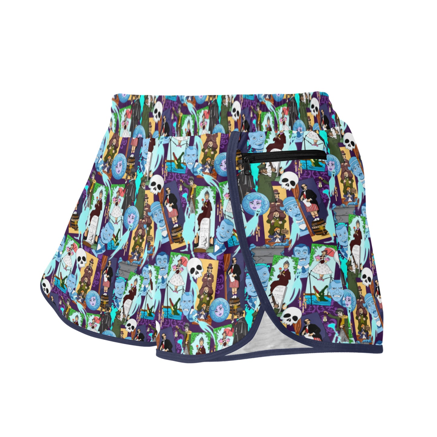 Haunted Mansion Favorites Women's Athletic Sports Shorts