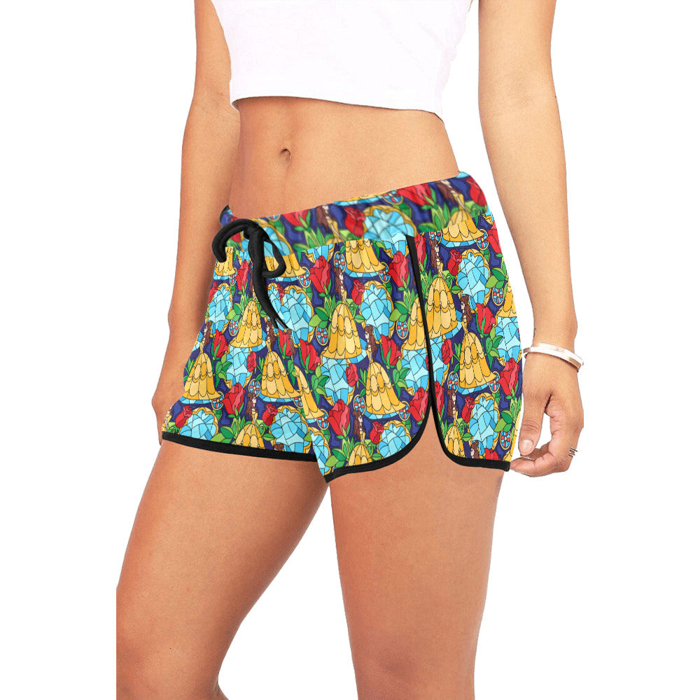 Stained Glass Women's Relaxed Shorts - Ambrie