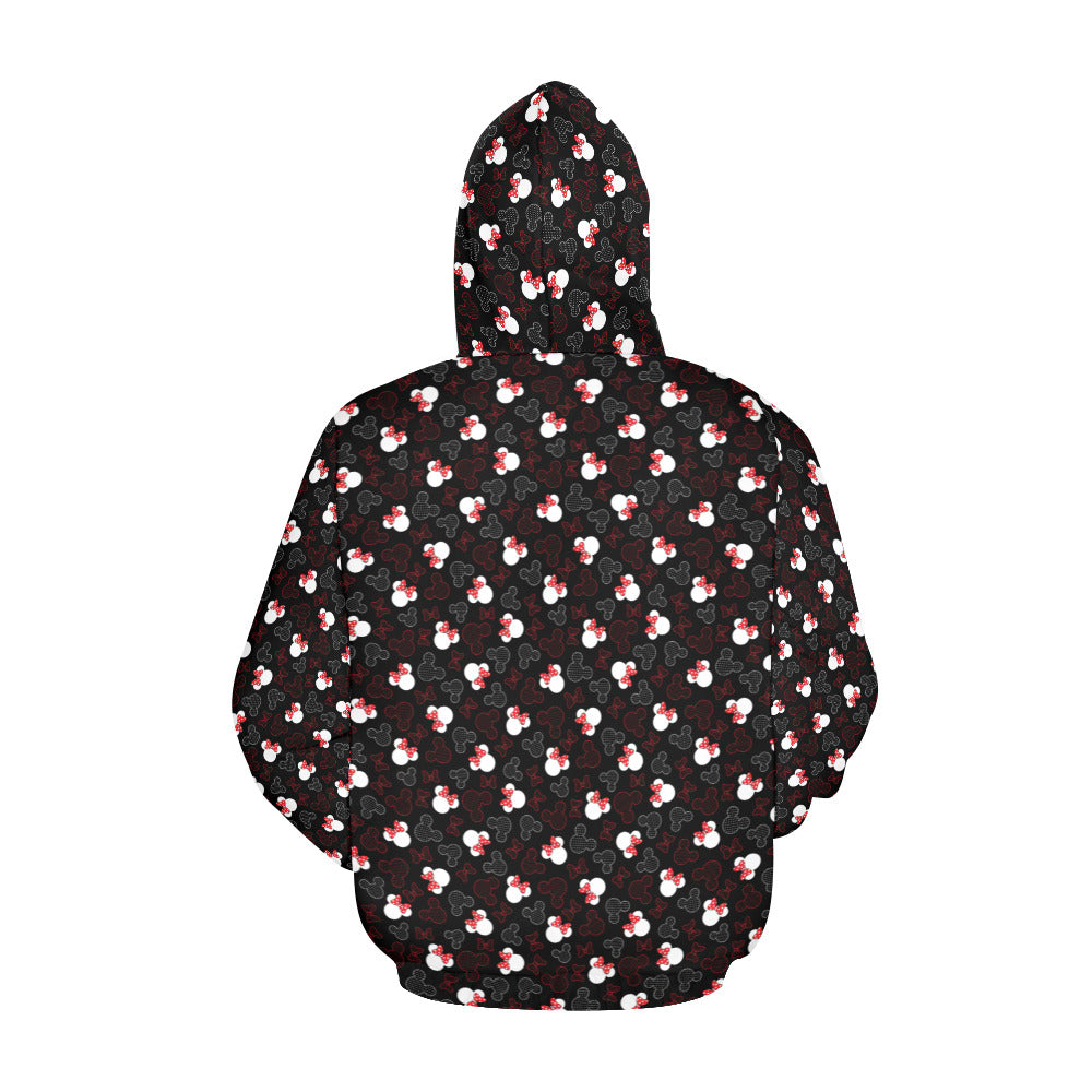 Mickey And Minnie Dots Hoodie for Women