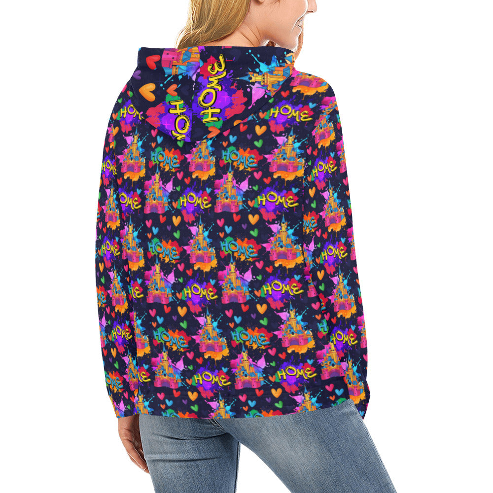 Watercolor Home Hoodie for Women