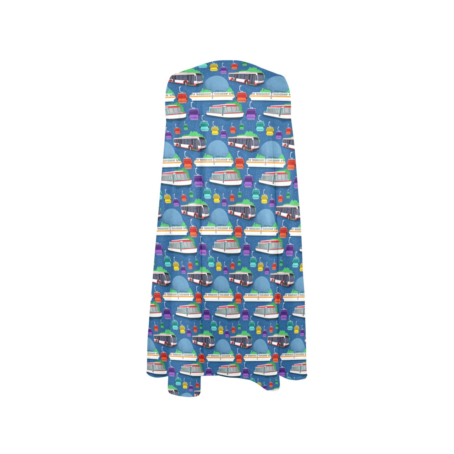 Park Transportation Sleeveless A-Line Pocket Dress