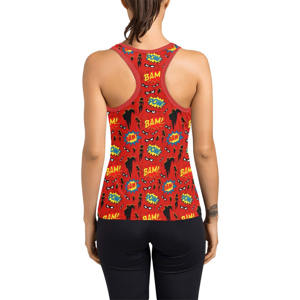 Super Heroes Women's Racerback Tank Top - Ambrie